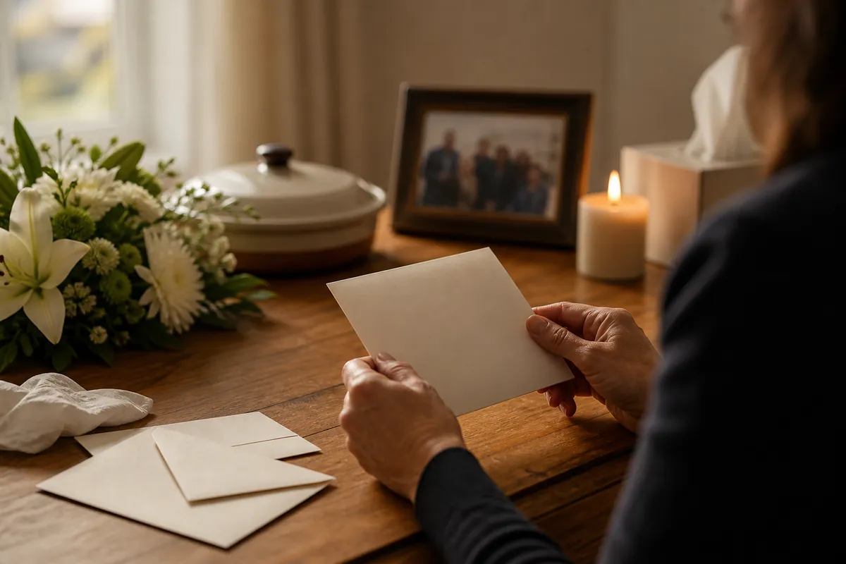 How to Write a Thank You Note After a Funeral