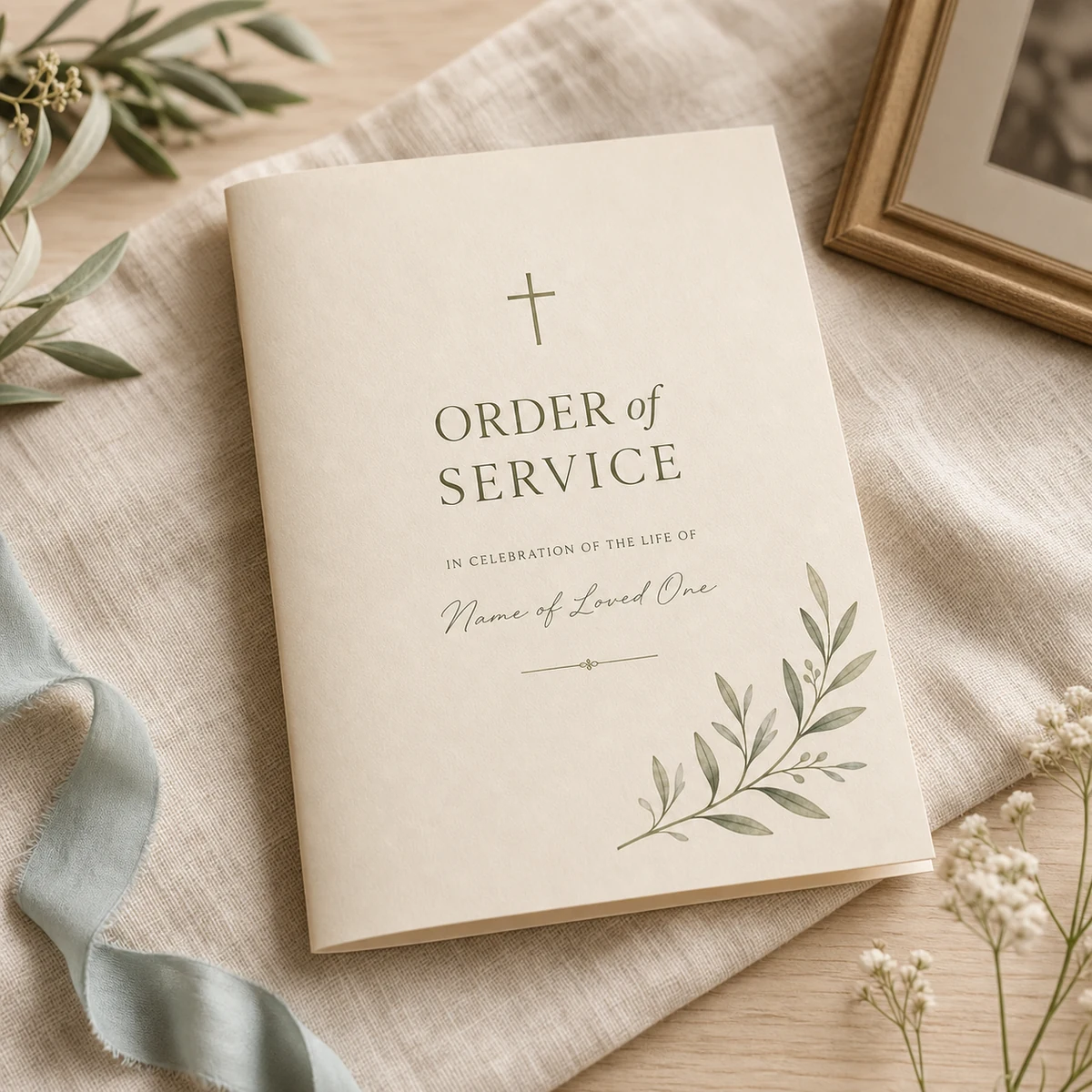 Christian Order of Service Funeral Program
