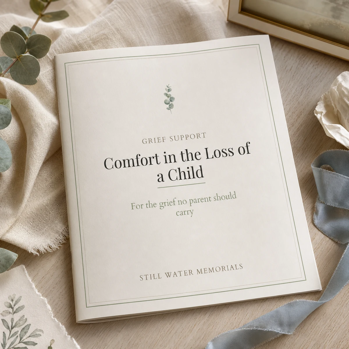 Comfort in the Loss of a Child — A guided grief workbook with writing prompts