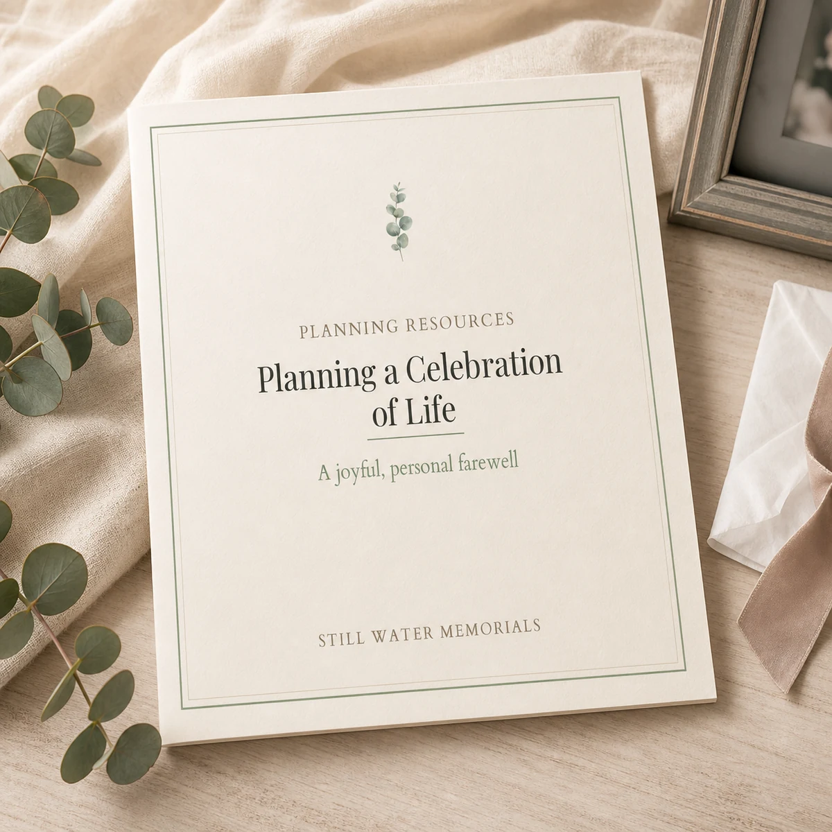 Planning a Celebration of Life — A guided planning workbook with fill-in pages